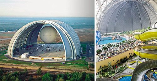 Gran hangar y gran parque acuático Gran hangar y gran parque acuático