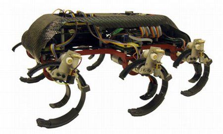 Robot con patas ajustables que parece una cucaracha