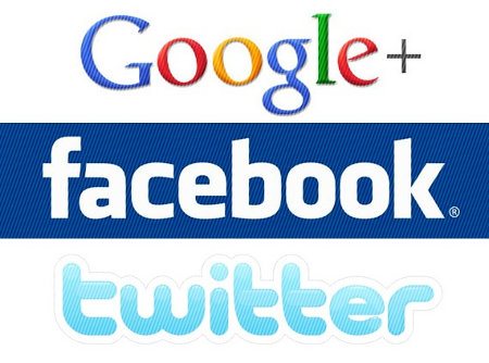 Facebook, Twitter o Google Plus