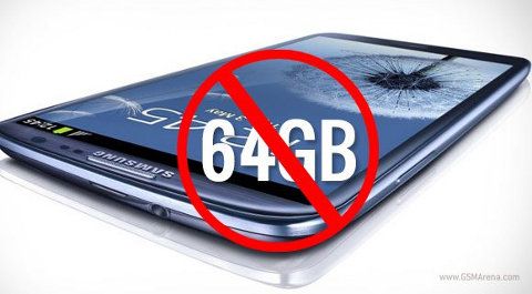 El Galaxy S3 de 64GB ha sido cancelado