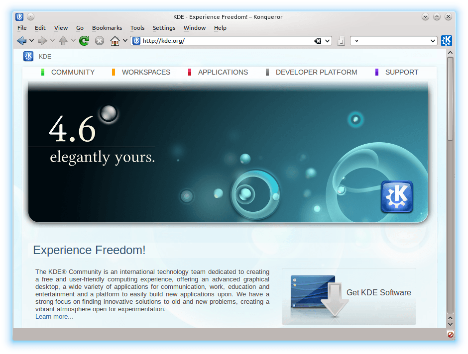 Konkeror, un navegador que promete mucho como reemplazo para el IE