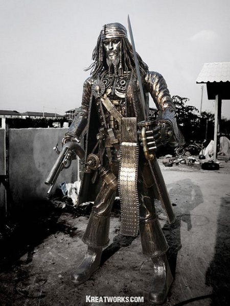Jack Sparrow en versión Terminator