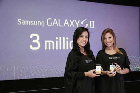 Samsung vende 3 millones de móviles Galaxy S II en solamente 3 días