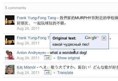Google+ ya cuenta con una extensión oficial de Google Translate
