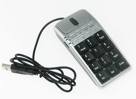 Nuevo mouse con teclado numérico