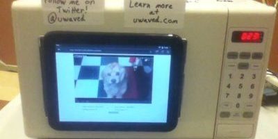 uWave, el microondas que reproduce videos de YouTube y envía tweets