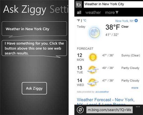 Ask Ziggy: el Siri de Windows Phone 7