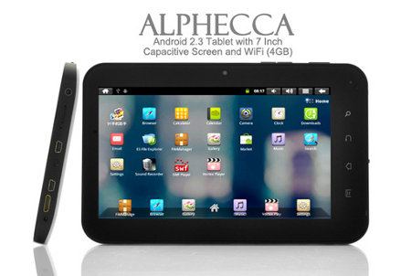 Alphecca, un tablet Android muy económico