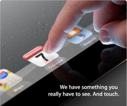 iPad 3 será presentado el próximo 7 de marzo
