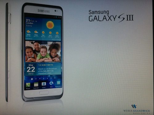Samsung Galaxy S III sería lanzado en mayo2