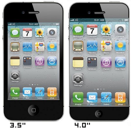 El próximo iPhone podría contar con una pantalla de 4 pulgadas