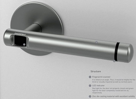 Nuevo pestillo para puertas incorpora un escáner para nuestro pulgar