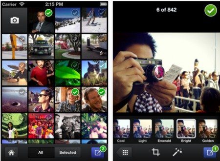 Facebook presenta su aplicación para subir fotos desde un dispositivo iOS