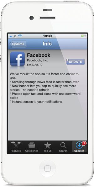Facebook actualiza su app para iOS y trae la velocidad que todos esperábamos