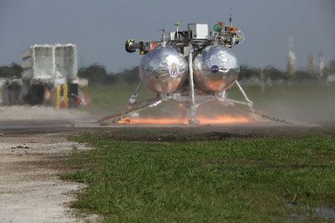 NASA hace una demostración de Morpheus, su nuevo sistema de aterrizaje