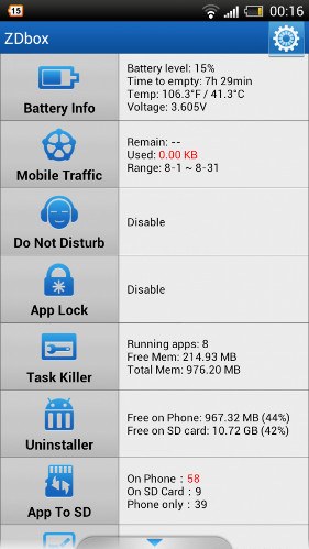 ZDbox, una app Android con muchas funciones distintas