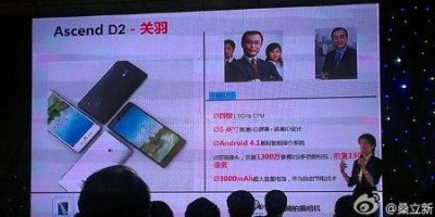 Huawei Ascend D2 anunciado oficialmente
