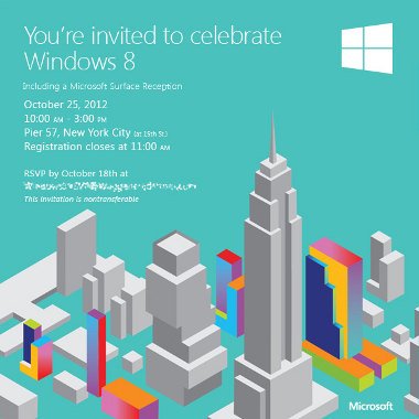 Microsoft ha enviado las invitaciones para la presentación de Windows 8