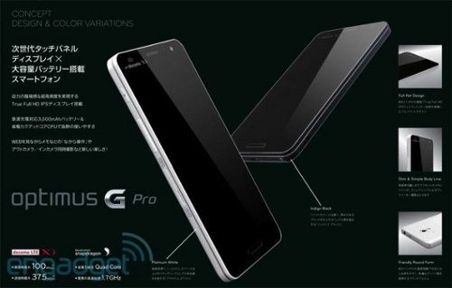 Imágenes y detalles del LG Optimus G Pro
