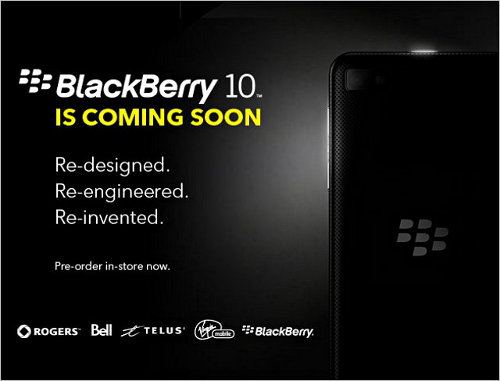Smartphones BlackBerry 10 ya pueden ser pre-ordenados en Canadá