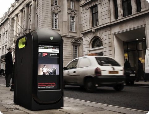 Contenedores de basura de moderna tecnología mostrarán publicidad