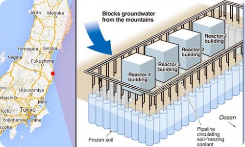 Japón podría construir un muro de hielo gigante alrededor de la central de Fukushima