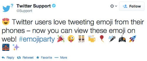 Twitter añade soporte para emojis