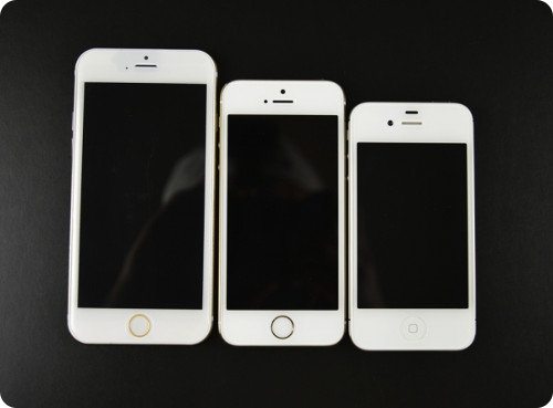 Así se vería el iPhone 6 junto a sus hermanos