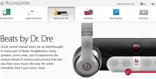 Apple añade nueva sección a su tienda online Beats by Dr Dre