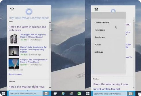 Cortana recibe un nuevo aspecto en esta filtración de Windows 10