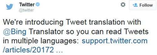 Twitter anuncia sistema de traducción de Tweets