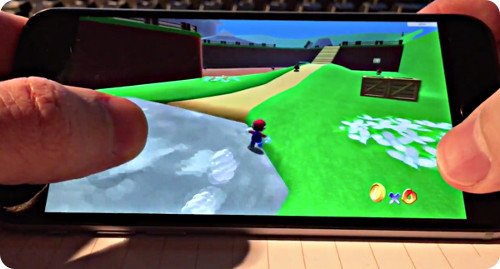 Así se ve Super Mario 64 corriendo en el iPhone 6