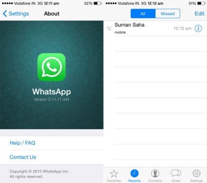 WhatsApp está probando las llamadas de voz en iOS