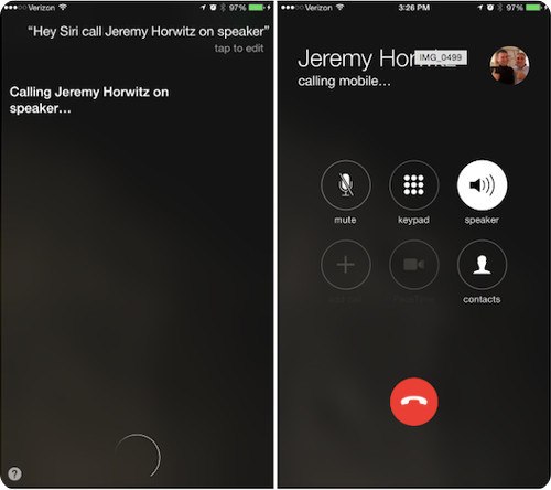 iOS 8.3 te permite realizar llamadas en altavoz a través de Siri