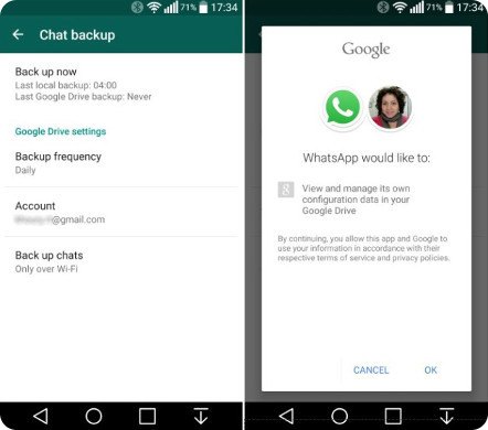 WhatsApp ya te permite realizar respaldos en Google Drive