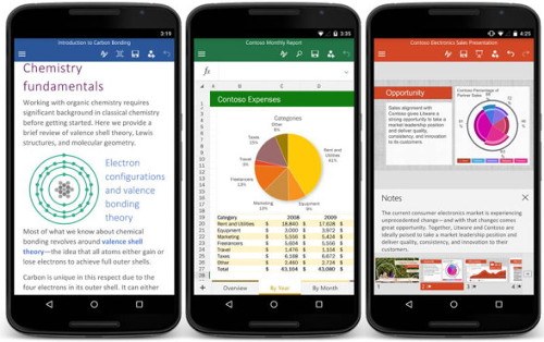 Office para móviles Android ya está disponible