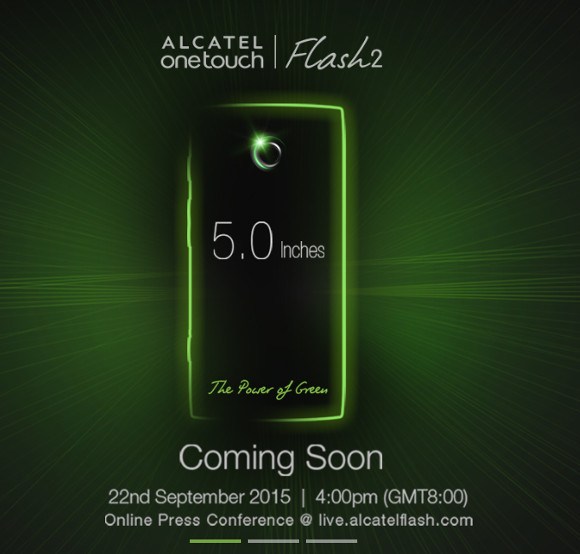El Alcatel OneTouch Flash 2 será presentado el 22 de septiembre