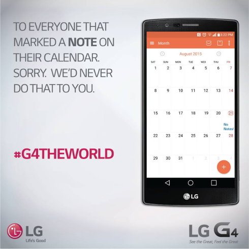 LG se burla de la ausencia del Galaxy Note 5 en Europa