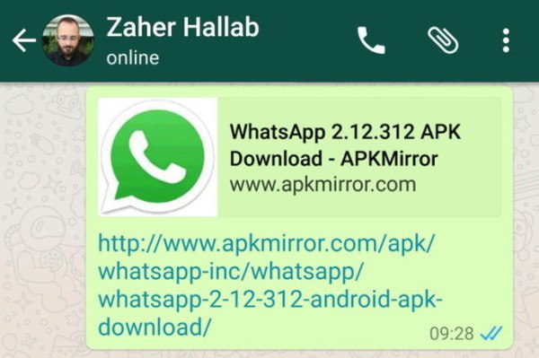 WhatsApp mostrará previsualizaciones de URLs