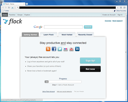 Flock, uno de los navegadores que fácilmente puede reemplazar a Internet Explorer