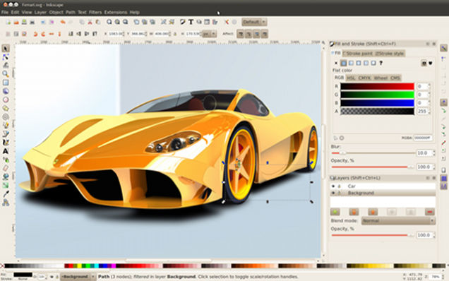 Inkscape, una de las más populares alternativas a Adobe Photoshop para Linux