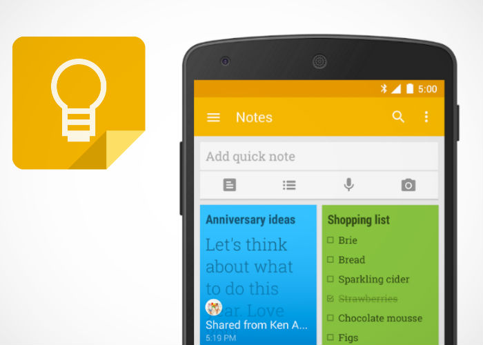 google keep and evernote