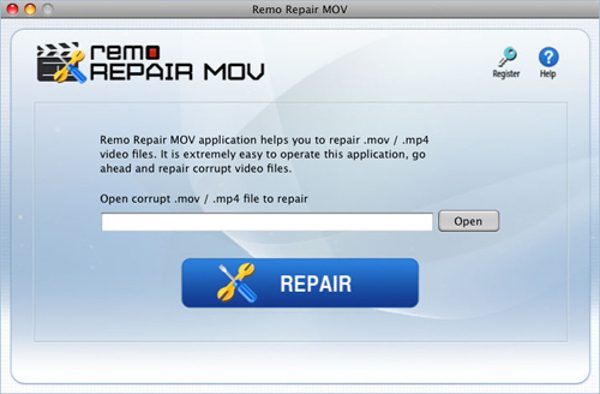Cómo reparar archivos .mov Mac OS X Remo Repair